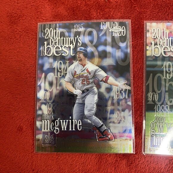 3-2000 Topps 20th Century Best Mark McGwire 469 Tony Gwynn 468 Frank Thomas 470 - Picture 2 of 8